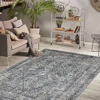 Amer Rugs Vermont Chelsea Bordered Loomed 5'3" X 7'6" Indoor Rectangular Area Rug"