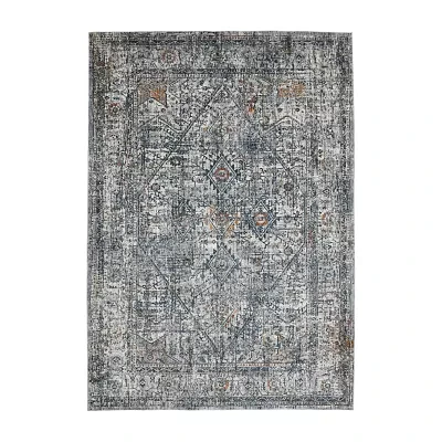 Amer Rugs Vermont Chelsea Bordered Loomed 5'3" X 7'6" Indoor Rectangular Area Rug"