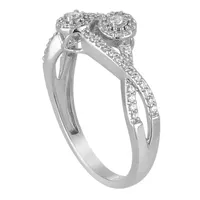 Two Forever Womens 1/4 CT. T.W. Natural White Diamond 10K Gold Engagement Ring