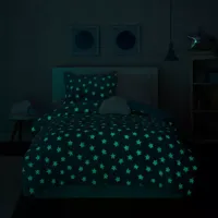 Mi Zone Kids Avery Glow The Dark Plush Comforter Set with decorative pillow