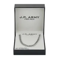  J.P. Army Men's Jewelry Stainless Steel 22 Inch Link Chain Necklace