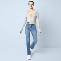 Arizona Womens Mid Rise Bootcut Jean