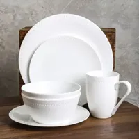 Stone + Lain Ava 16 Piece Bone China Dinnerware Set