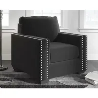 Signature Design by Ashley® Gleston Track-Arm Chair in Onyx Black