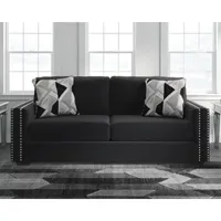 Signature Design by Ashley® Gleston Track-Arm Sofa in Onyx Black