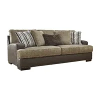 Signature Design by Ashley® Alesbury Faux Leather Track-Arm Sofa