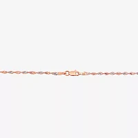 14K Two Tone Gold 16 Inch Solid Fashion Chain Necklace