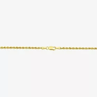 Made in Italy 18K Gold 20 Inch Hollow Rope Chain Necklace