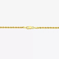 Made in Italy 18K Gold Inch Hollow Rope Chain Necklace