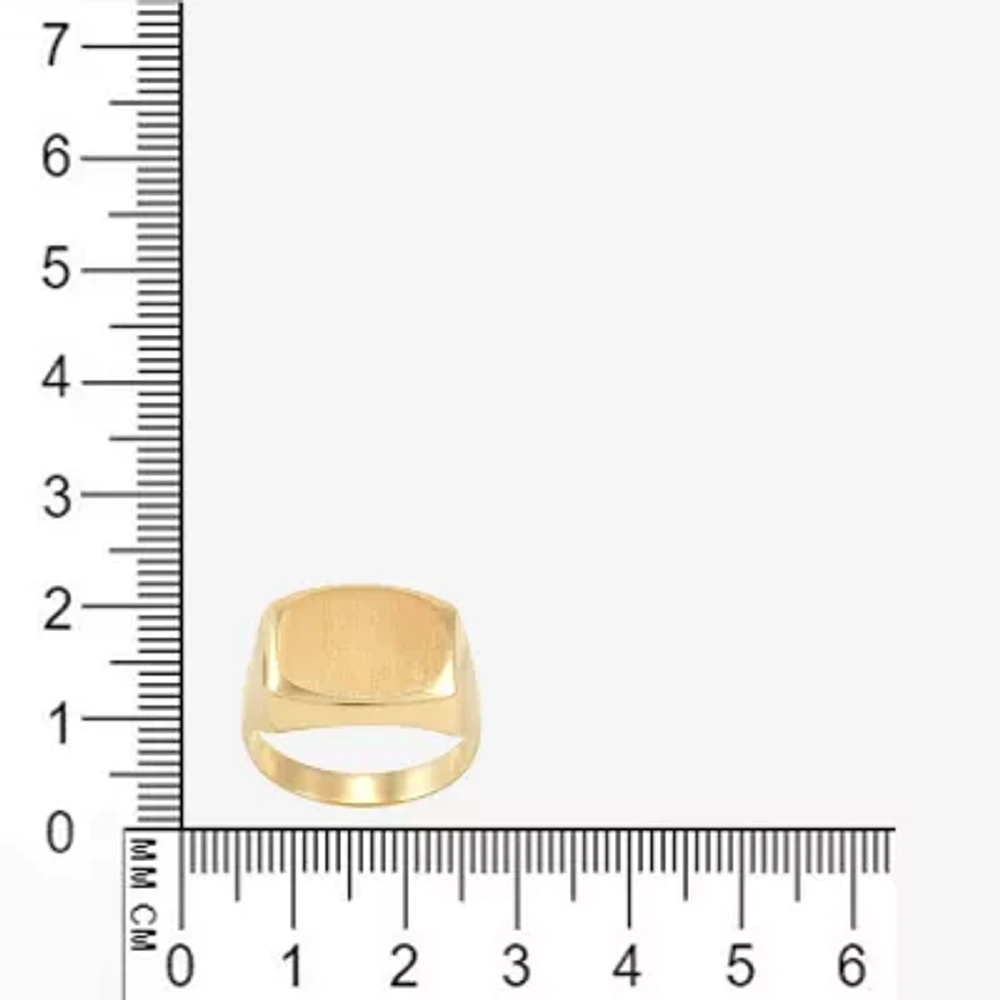 Mens 14K Gold Signet Ring