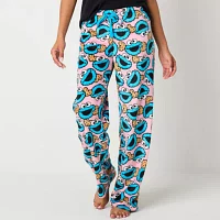 Sesame Street Womens Juniors Microfleece Pajama Pants