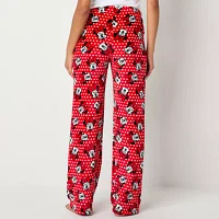 Disney Mjc Minnie Mouse Womens Juniors Microfleece Pajama Pants