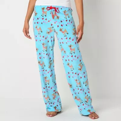 Rudolph The Red Nose Reindeer Womens Juniors Microfleece Pajama Pants