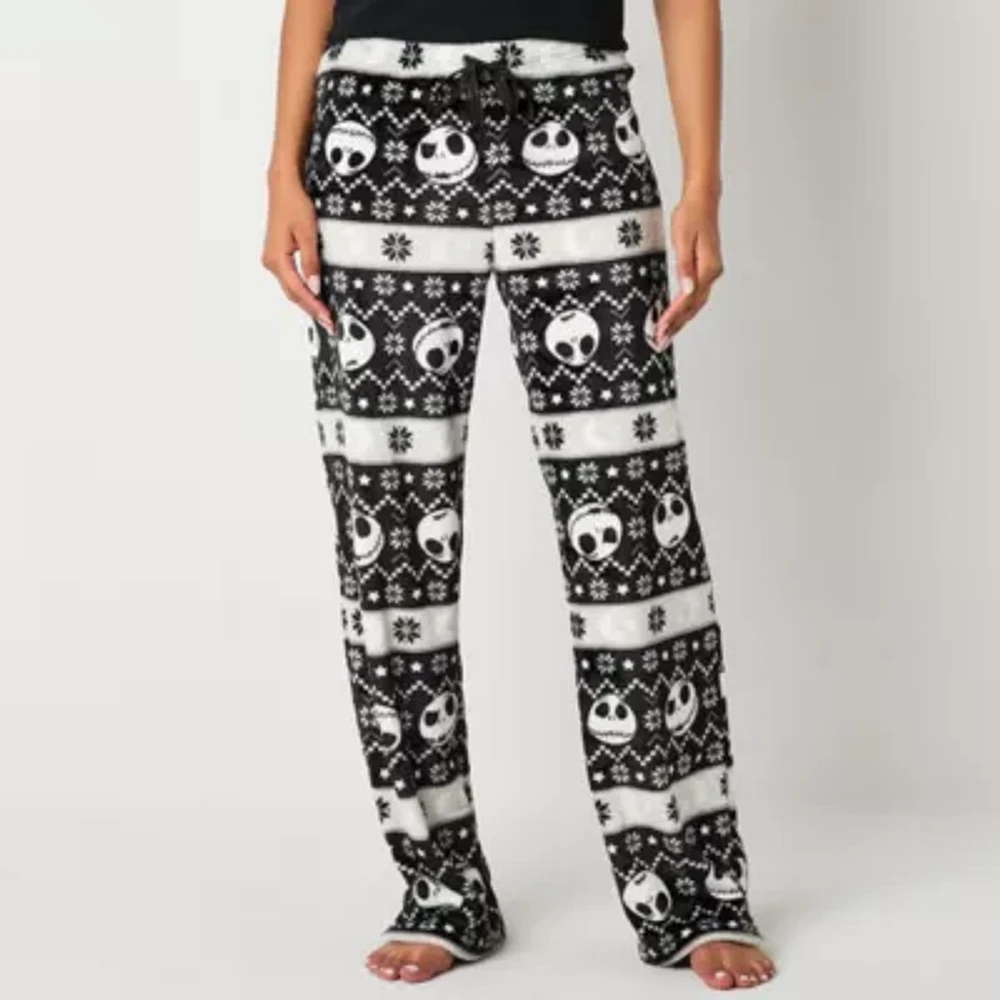 Disney Mjc Nightmare Before Christmas Womens Juniors Microfleece Pajama Pants