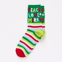 Mixit Holiday Crew Socks Womens