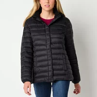 St. John's Bay Womens Adaptive Midweight Puffer Jacket