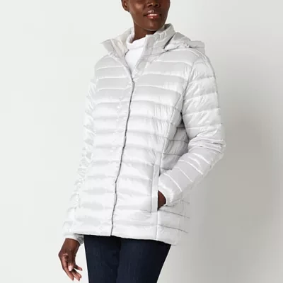 St. John's Bay Womens Adaptive Midweight Puffer Jacket