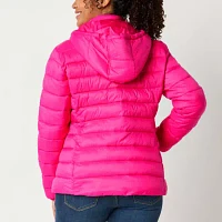 St. John's Bay Womens Petite Midweight Puffer Jacket