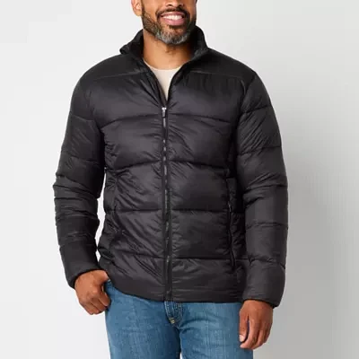 St. John's Bay Mens Big and Tall Water Resistant Midweight Puffer Jacket