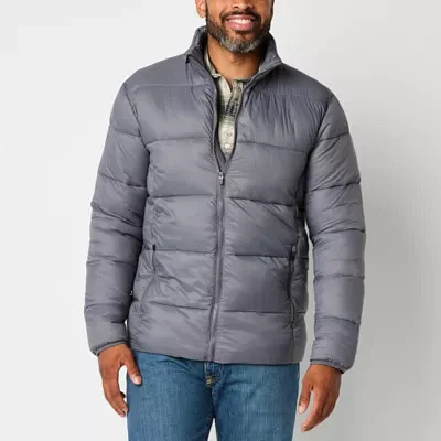 St. John's Bay Mens Water Resistant Big and Tall Midweight Puffer Jacket