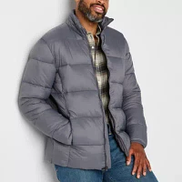 St. John's Bay Mens Water Resistant Big and Tall Midweight Puffer Jacket