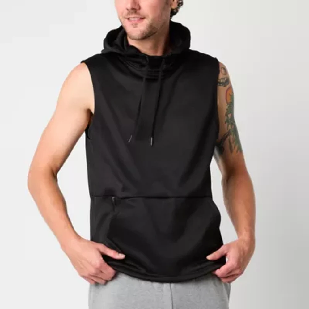 Xersion Performance Fleece Mens Sleeveless Moisture Wicking Hoodie