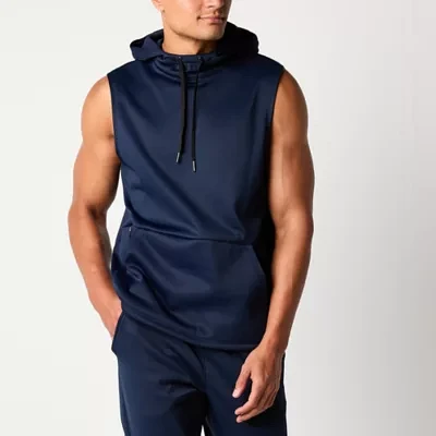 Xersion Performance Fleece Mens Sleeveless Moisture Wicking Hoodie