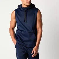 Xersion Performance Fleece Mens Sleeveless Moisture Wicking Hoodie