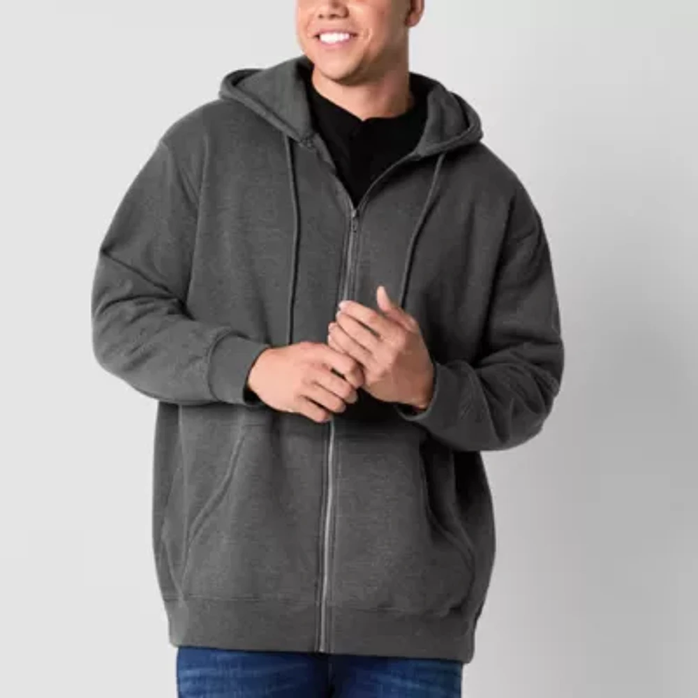 Arizona Big and Tall Mens SUPER SOFT Long Sleeve Zipper Hoodie