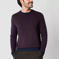 Stafford Mens Crew Neck Long Sleeve Pullover Sweater