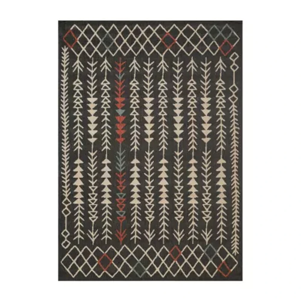 Evette Rios X LR Home Tribal Eclectic 24"X36" Indoor Outdoor Rectangular Accent Rug