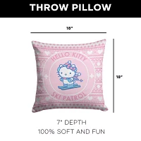 Northwest Hello Kitty Ski Patrol Throw Pillow