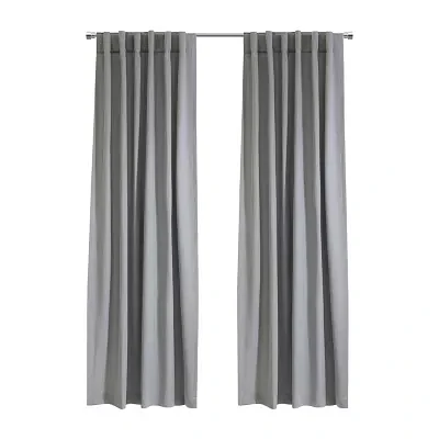 Mulberry Light-Filtering Rod Pocket Back Tab Single Curtain Panel