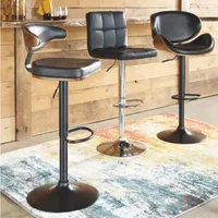 Signature Design by Ashley® Bellatier Set of 2 Adjustable Height Swivel Barstools