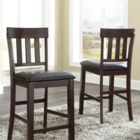 Signature Design by Ashley® Towson Set of 2 Counter Height Upholstered Bar Stools