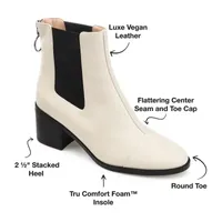 Journee Collection Womens Nigella Stacked Heel Booties