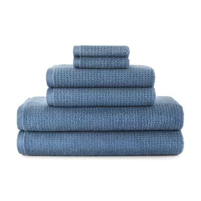 Home Expressions Quick Dri Benzoyl Peroxide Friendly Bath Towel | Blue | One Size | Bath Towels Bath Towels | Quick Dry|Benzoyl Peroxide Friendly | B