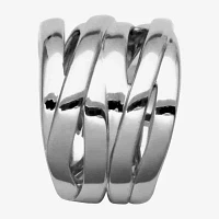 Sterling Silver Crisscross Ring