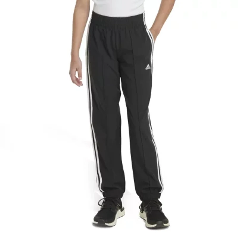 adidas Big Girls Mid Rise Regular Fit Drawstring Pants