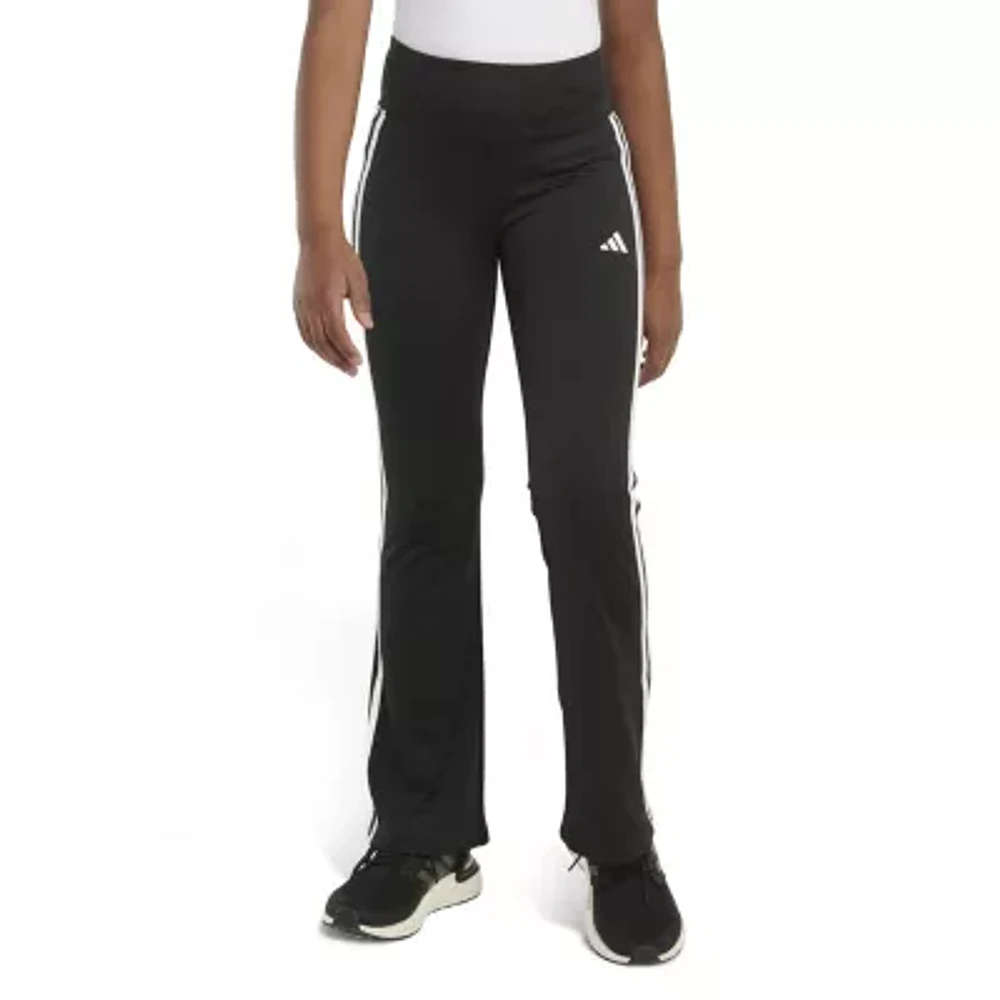 adidas Big Girls Mid Rise Cuffed Flat Front Pant