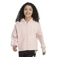 adidas Big Girls Fleece Midweight Jacket