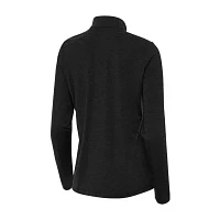 Antigua Bright Womens Golf Mock Neck Long Sleeve Active Quarter-Zip Pullover