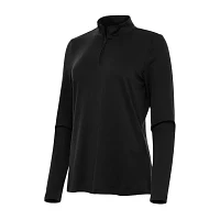 Antigua Reprocess Womens Golf Mock Neck Long Sleeve Active Quarter-Zip Pullover