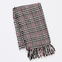 St. John's Bay Chanille Oblong Plaid Scarf