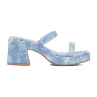 Olivia Miller Womens Savage Heeled Sandals