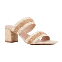 New York & Company Womens Fala Heeled Sandals