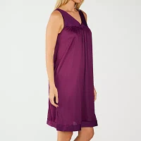 Exquisite Form Womens Average Figure Sleeveless V Neck Nightgown