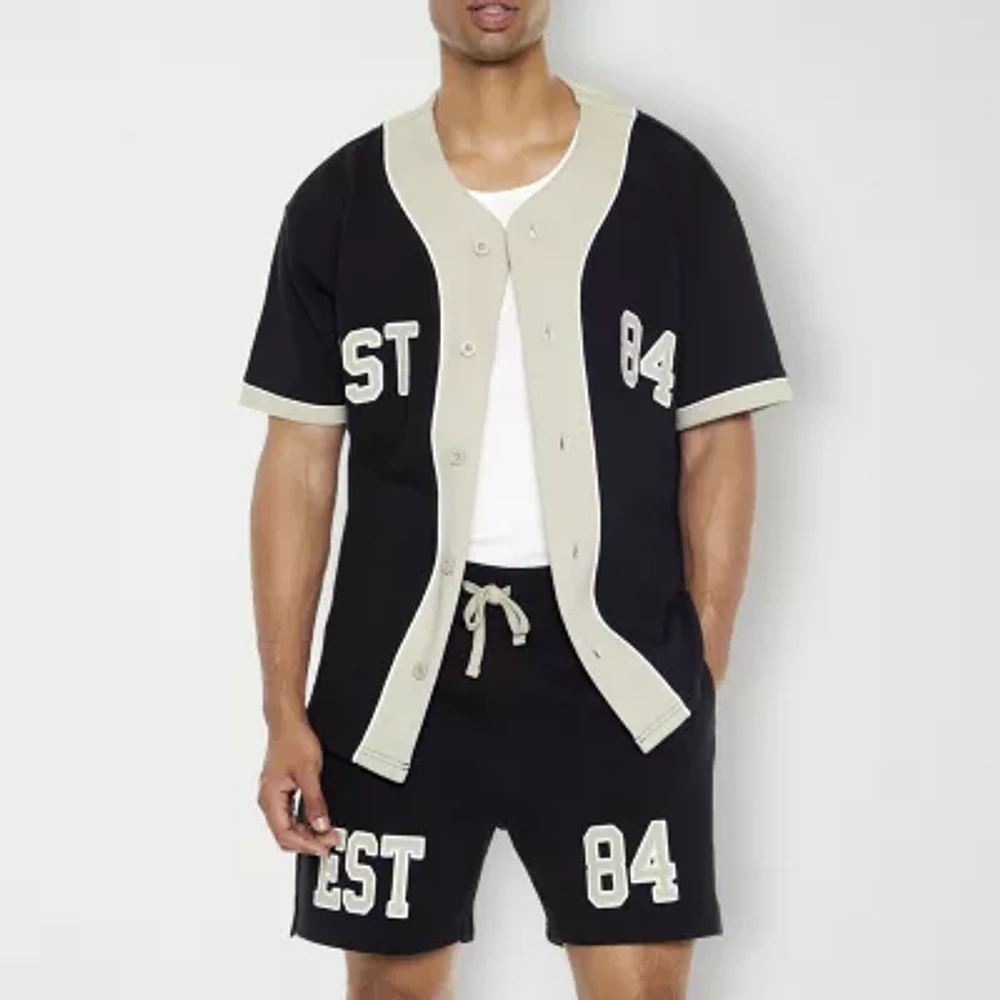 Forever 21 Est Logo Mens Short Sleeve Jersey