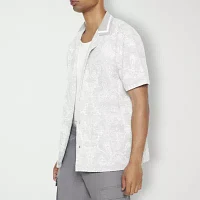 Forever 21 Mens Short Sleeve Abstract Button-Down Shirt