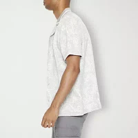 Forever 21 Mens Short Sleeve Abstract Button-Down Shirt